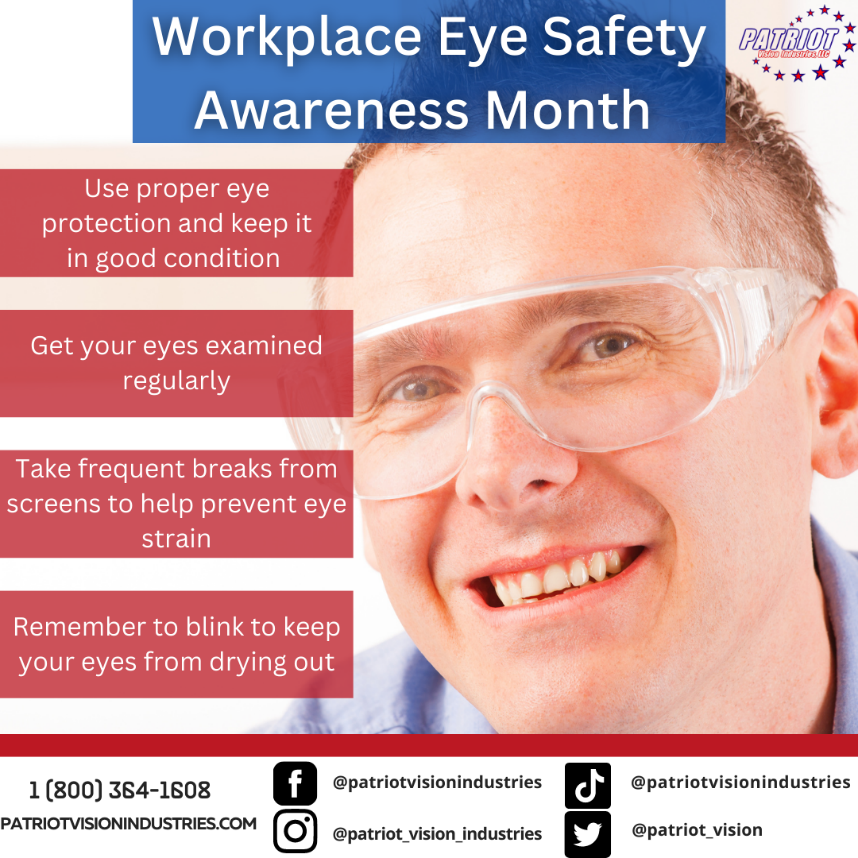 March is Workplace Eye Safety Awareness Month
